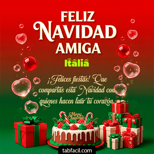 GIF de Italia - Feliz Navidad Amiga