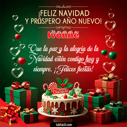 Feliz Navidad Ivonne GIF