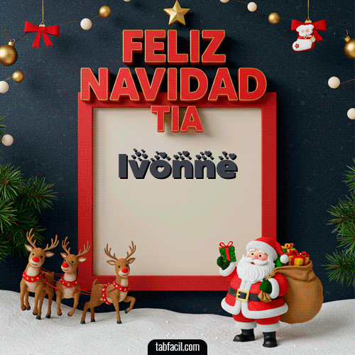 Feliz Navidad Ivonne GIF