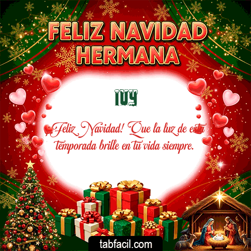 GIF de Ivy - Feliz Navidad Hermana