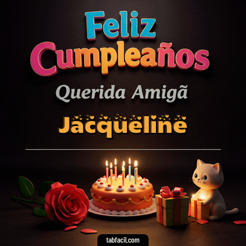 Ver GIF de 🥳 Feliz Cumpleaños Querida Amiga GIF de Jacqueline - 🥳 Feliz Cumpleaños Querida Amiga