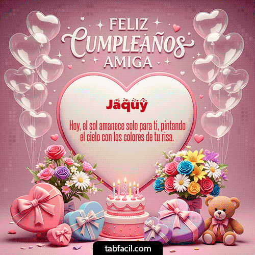 Feliz Cumpleaños Jaquy GIF