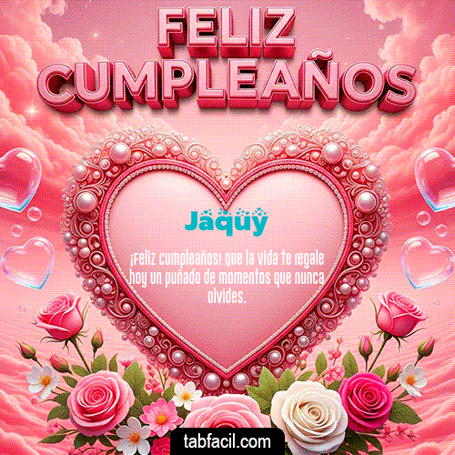 Feliz Cumpleaños Jaquy GIF