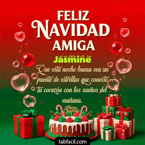 GIF de Jasmine - Feliz Navidad Amiga