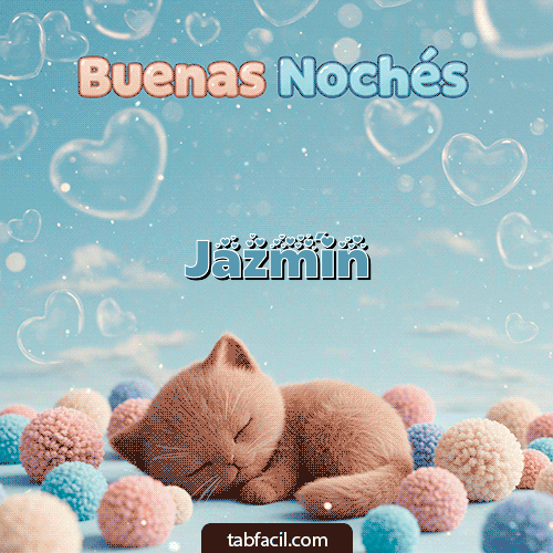 GIF de Jazmín - Good Night gatuno