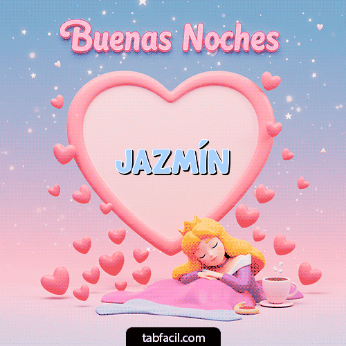 GIF de Jazmín - Buenas noches corazón