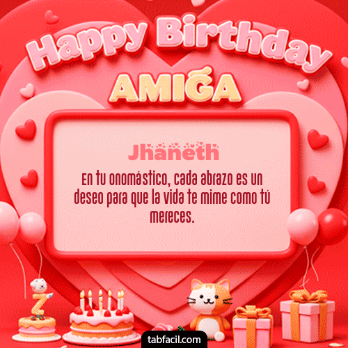 Feliz Cumpleaños Jhaneth GIF