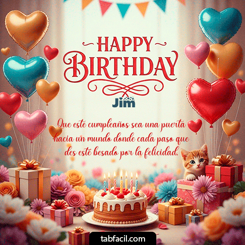 Feliz Cumpleaños Jim GIF