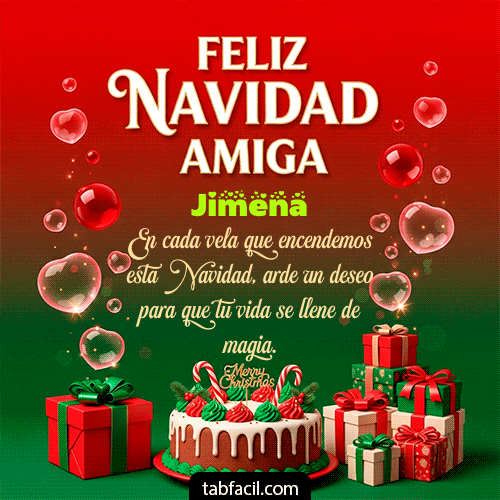 Feliz Navidad Jimena GIF