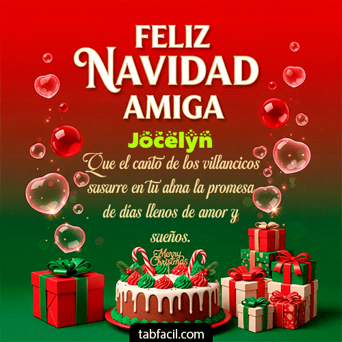 Feliz Navidad Jocelyn GIF