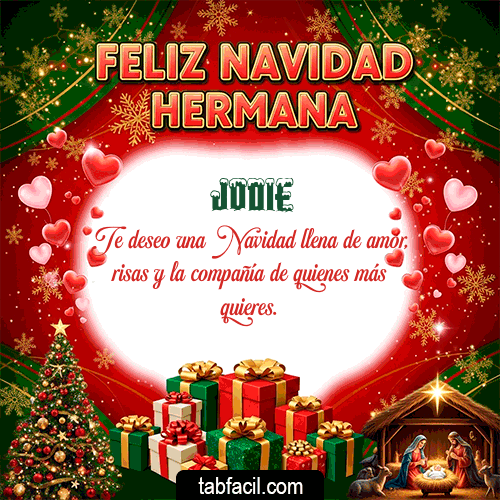 GIF de Jodie - Feliz Navidad Hermana
