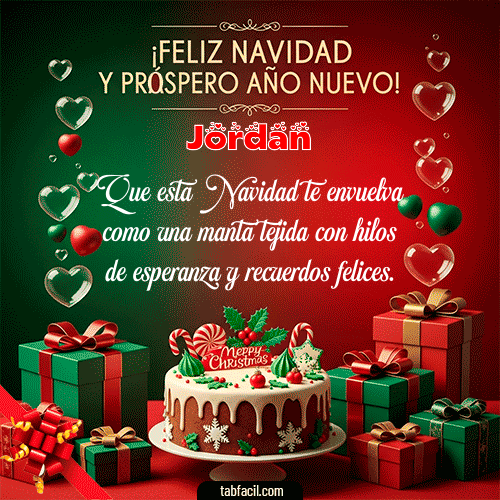 Feliz Navidad Jordan GIF