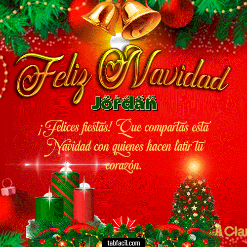 Feliz Navidad Jordan GIF