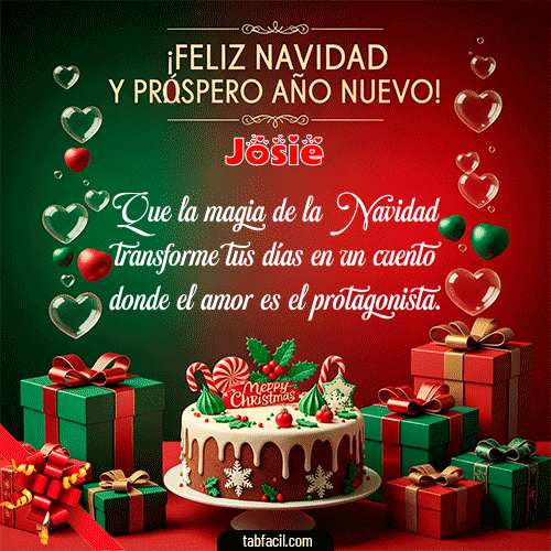 GIF Animado de Feliz Navidad para Josie - Feliz Navidad y Próspero Año Nuevo