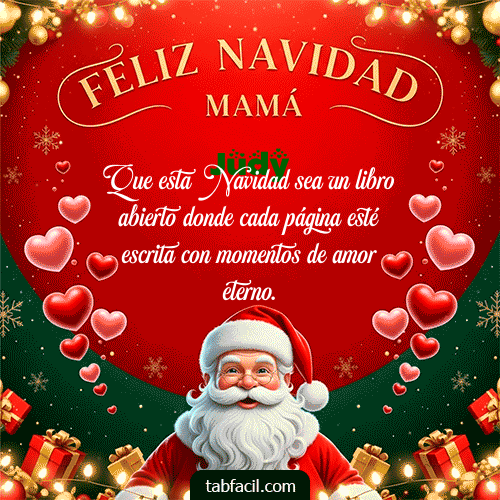 GIF Animado de Feliz Navidad para Judy - Feliz Navidad Mamá