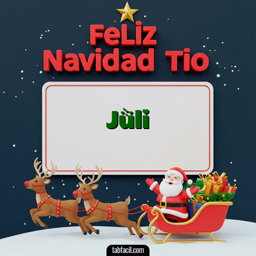 GIF Animado de Feliz Navidad para Juli - Feliz Navidad Tío