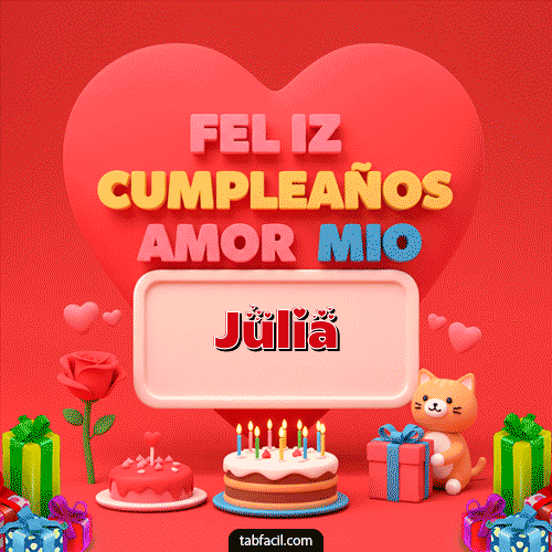 Ver GIF de 💖 Feliz Cumpleaños Amor Mio GIF de Julia - 💖 Feliz Cumpleaños Amor Mio