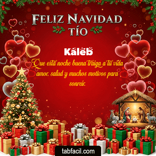 GIF Animado de Feliz Navidad para Kaleb - Feliz Navidad Tío