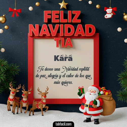 Feliz Navidad Kara GIF