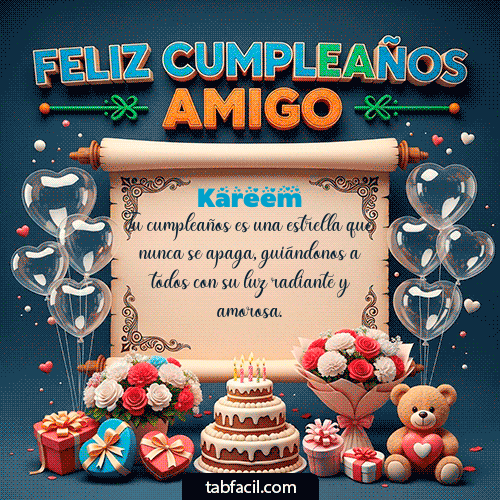 GIF de Kareem - Feliz Cumpleaños Amigo