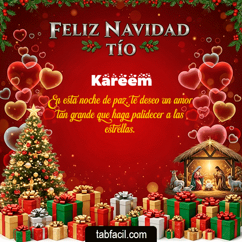 GIF Animado de Feliz Navidad para Kareem - Feliz Navidad Tío