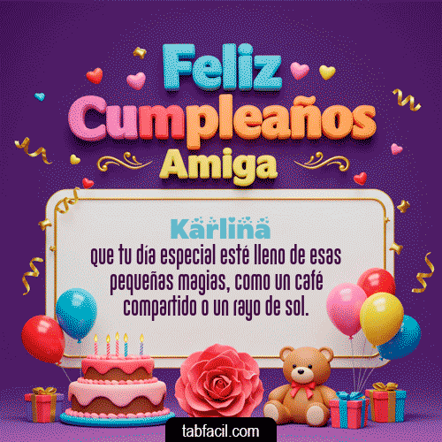 Feliz Cumpleaños Karlina GIF