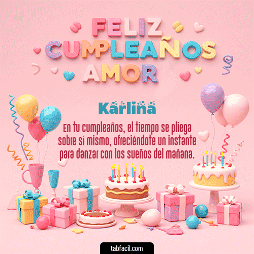 Feliz Cumpleaños Karlina GIF
