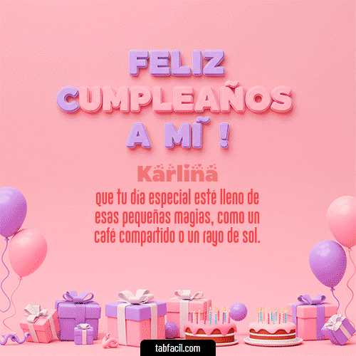 Feliz Cumpleaños Karlina GIF