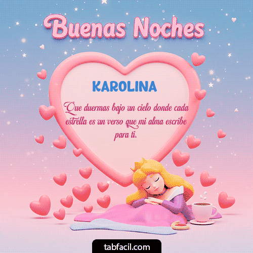Buenas Noches Karolina GIF