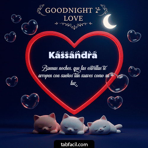 Buenas Noches Kassandra GIF