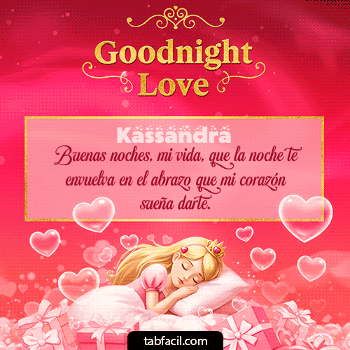 Buenas Noches Kassandra GIF