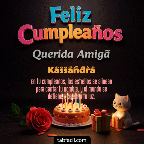 GIF de Kassandra - 🥳 Feliz Cumpleaños Querida Amiga