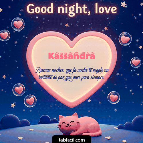 Buenas Noches Kassandra GIF