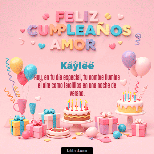 Feliz Cumpleaños Kaylee GIF