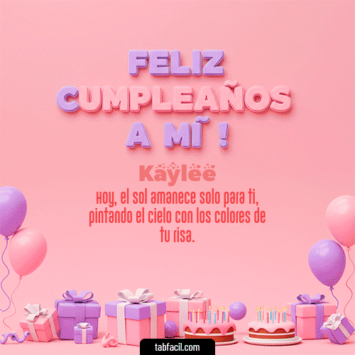 Feliz Cumpleaños Kaylee GIF
