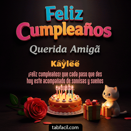 Feliz Cumpleaños Kaylee GIF