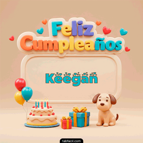 Feliz Cumpleaños Keegan GIF