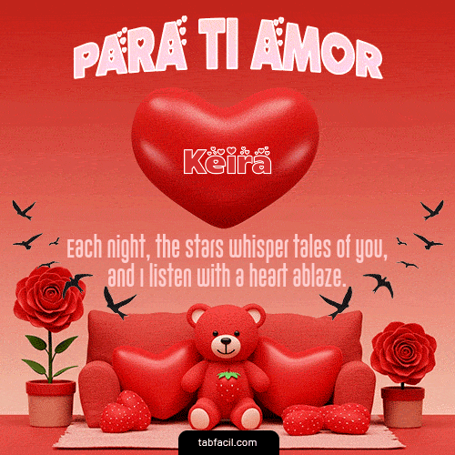 GIF Animado de Feliz Dia Amor para Keira - Para tí amor