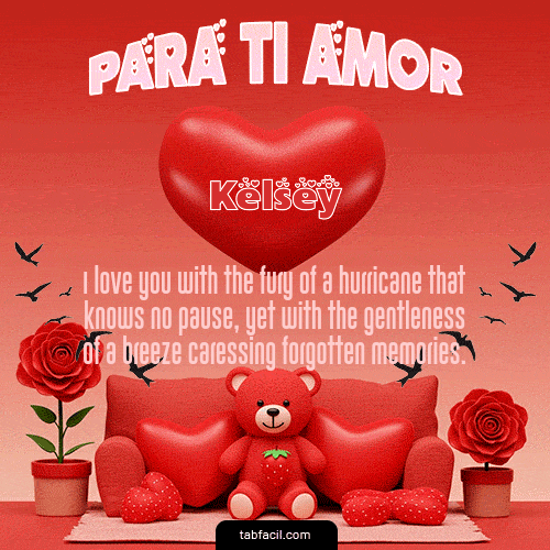 GIF Animado de Feliz Dia Amor para Kelsey - Para tí amor
