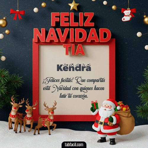 Feliz Navidad Kendra GIF