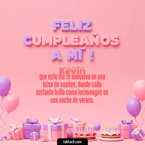 GIF Animado de Feliz Cumpleaños para Kevin - 🕯️ Feliz Cumpleaños para mí