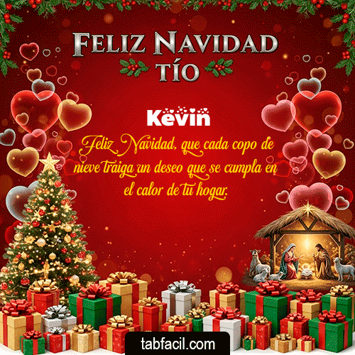 GIF Animado de Feliz Navidad para Kevin - Feliz Navidad Tío