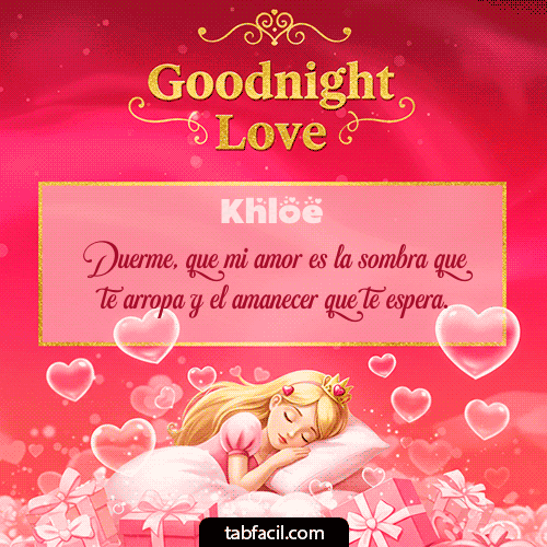 GIF Animado de Buenas Noches para Khloe - Buenas Noches Angel Luna 3D