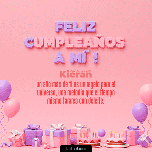GIF Animado de Feliz Cumpleaños para Kieran - 🕯️ Feliz Cumpleaños para mí