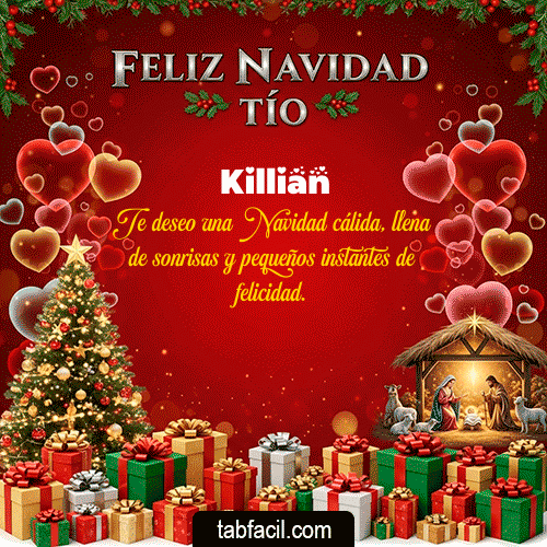 GIF Animado de Feliz Navidad para Killian - Feliz Navidad Tío