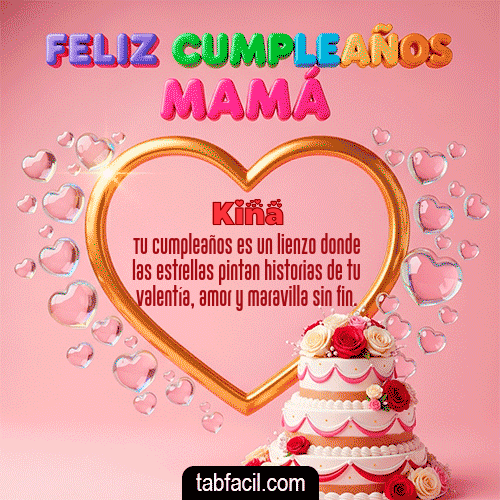 GIF Animado de Feliz Cumpleaños para Kina - 🤗 Feliz Cumpleaños Mamá