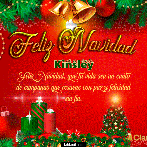 GIF Animado de Feliz Navidad para Kinsley - Feliz Navidad