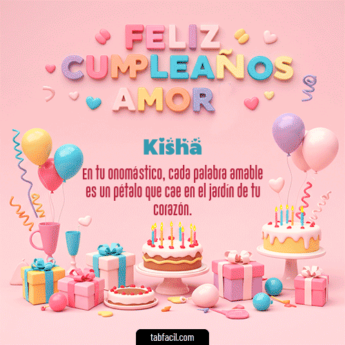 Feliz Cumpleaños Kisha GIF
