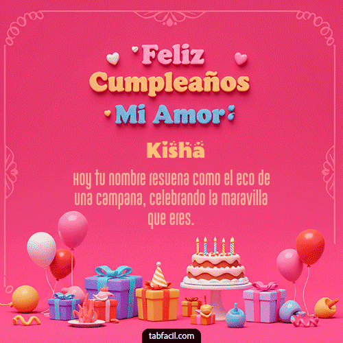 Feliz Cumpleaños Kisha GIF
