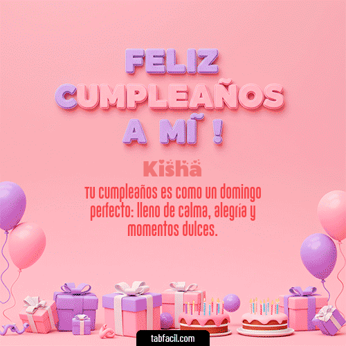 Feliz Cumpleaños Kisha GIF